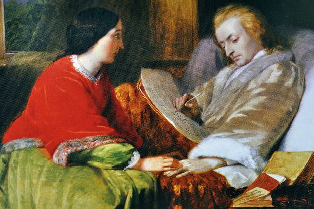 Mozart Composes his Requiem by William James Grant Mozart Composes his Requiem by William James Grant