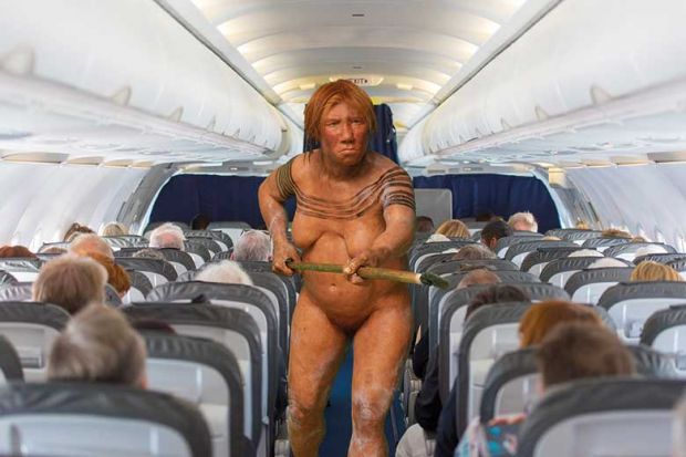 neanderthal-on-airplane neanderthal-on-airplane
