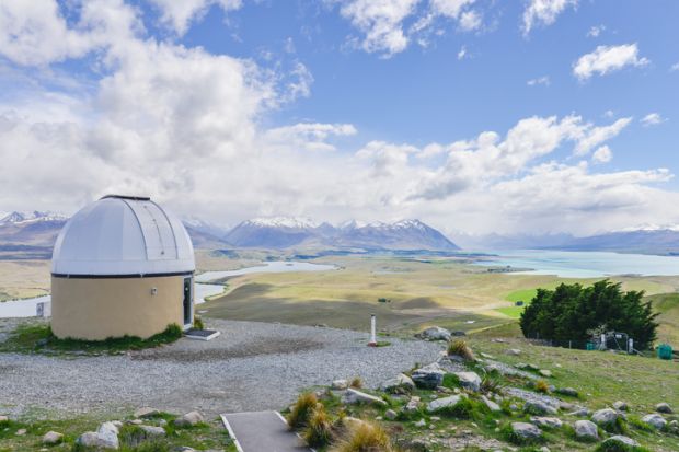 University of Canterbury Mt John Observatory in Tekapo, New Zealand