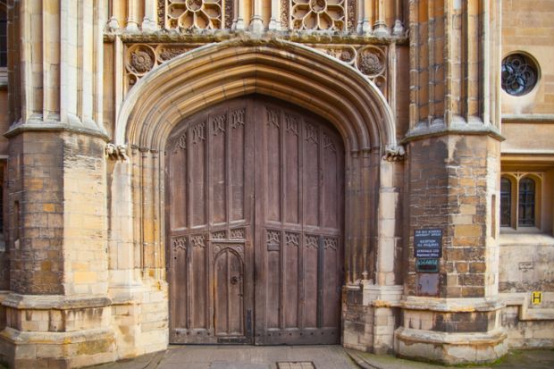 Old gate of King's College, Cambridge