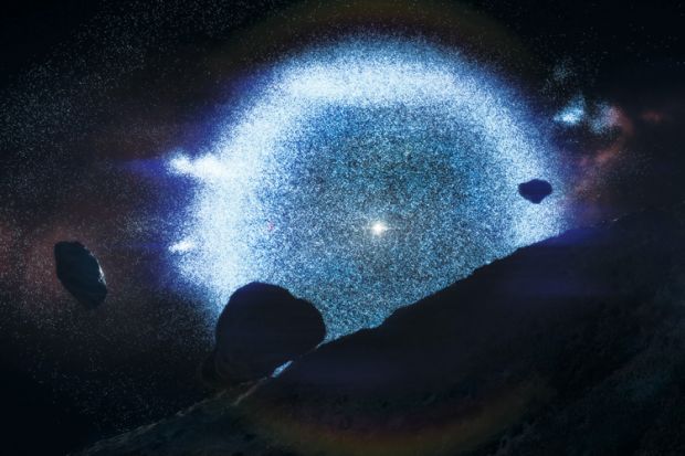 Oort cloud surrounding solar system (illustration) Oort cloud surrounding solar system (illustration)