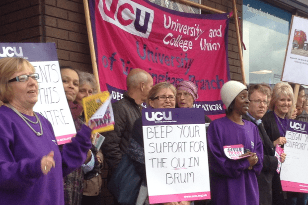 OU protests in Birmingham