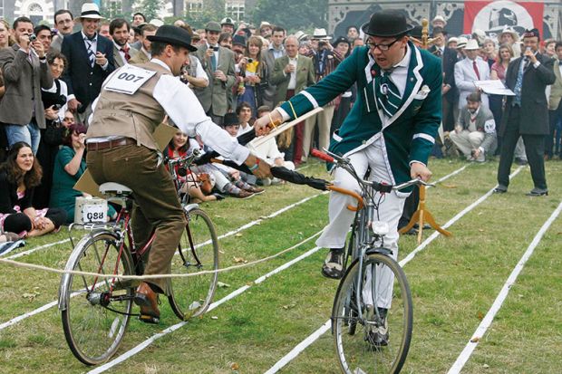 Chaps on bikes