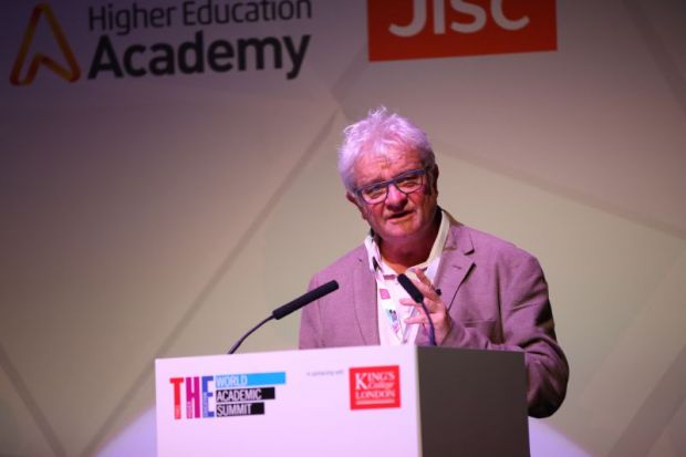 Sir Paul Nurse, director of the Francis Crick Institute Paul Nurse, speaking at the Times Higher Education World Academic Summit, concerned about cuts to UK research funding, UKRI, Horizon Europe