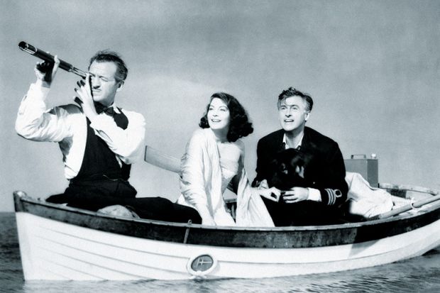 People in boat look ahead People in boat look ahead