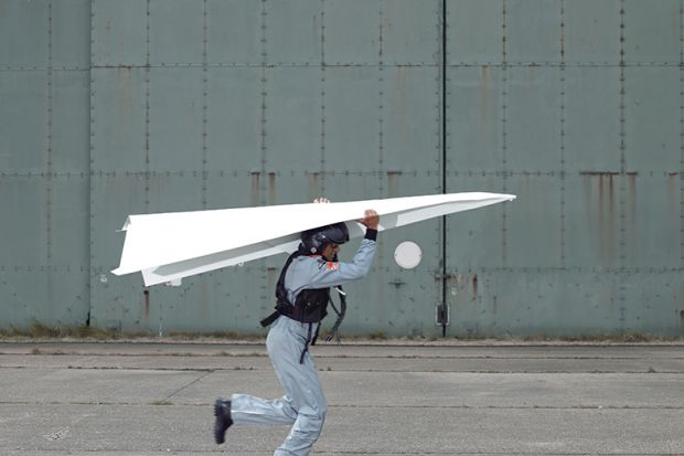 Giant paper plane