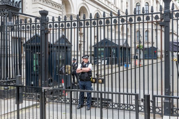 Police in Downing Street