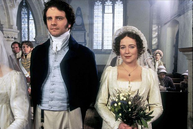 A scene from Pride and Prejudice, starring Colin Firth and Jennifer Ehle, to illustrate whether universities should find a ‘love match’ or partner strategically when forming collaborations, which is a dilemma faced by Jane Austen’s characters A scene from Pride and Prejudice, starring Colin Firth and Jennifer Ehle, to illustrate whether universities should find a ‘love match’ or partner strategically when forming collaborations, which is a dilemma faced by Jane Austen’s characters