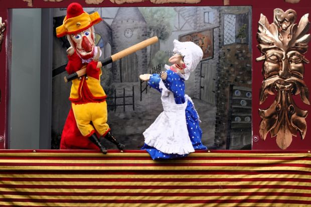 A Punch and Judy show