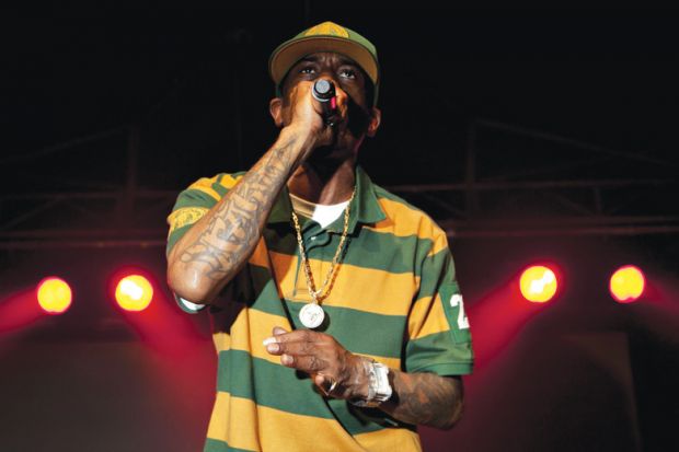 Rapper Rakim performing live onstage, Bologna, Italy, 2011
