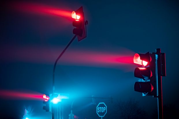 Red traffic lights