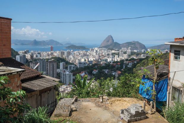 Rio de Janeiro viewed from Vila Pereira da Silva favela, Brazil Rio de Janeiro viewed from Vila Pereira da Silva favela, Brazil