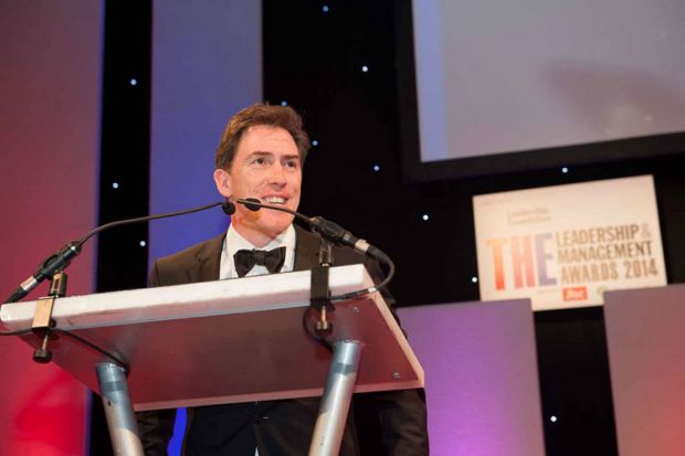Rob Brydon: THE Leadership and Management Awards 2014 winners Rob Brydon: THE Leadership and Management Awards 2014 winners