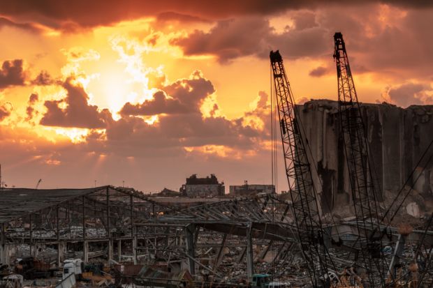 Ruins After Beirut Explosion