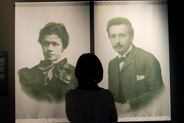 Einstein and his wife Einstein and his wife