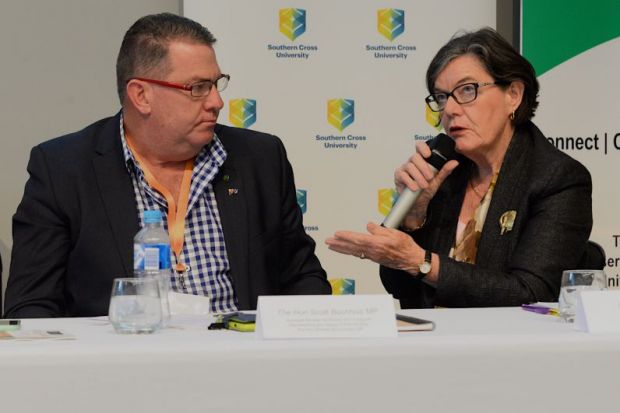 Scott Buchholz and Cathy McGowan