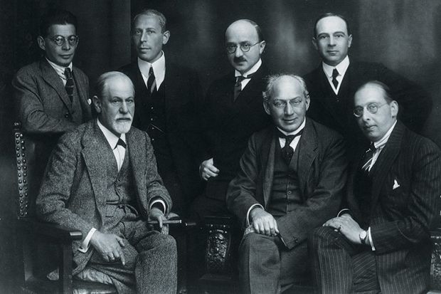 Sigmund Freud sitting among some of his pupils, Vienna, 1922 Sigmund Freud sitting among some of his pupils, Vienna, 1922
