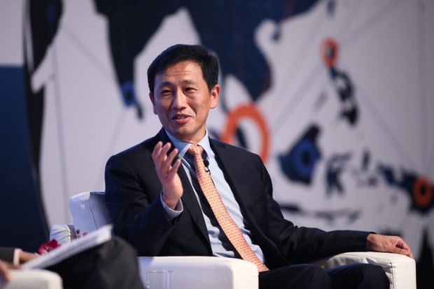 Ye Kung Ong speaks at the World Academic Summit