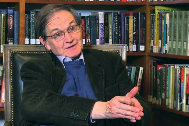 Sir Roger Penrose speaking during video interview Sir Roger Penrose speaking during video interview