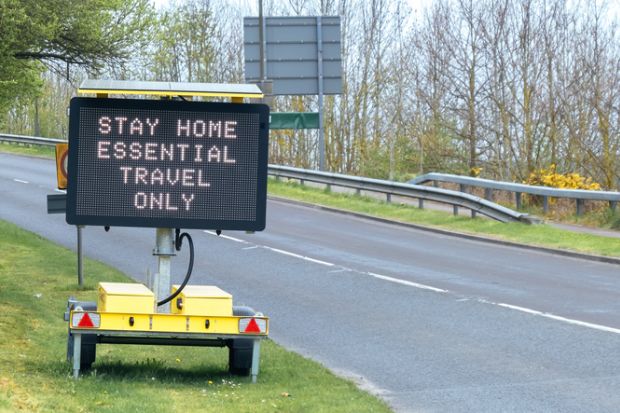 Stay home sign