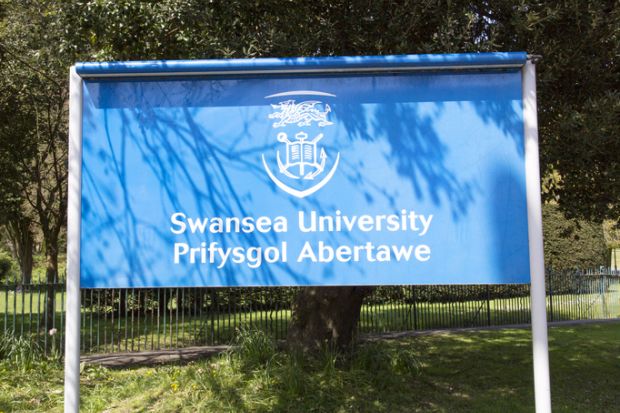 Swansea University sign