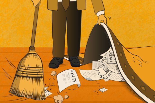 Sweeping facts under the carpet 