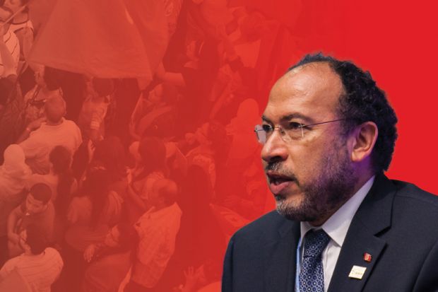 Tawfik Jelassi against backdrop of Jasmine Revolution, Tunisia Tawfik Jelassi against backdrop of Jasmine Revolution, Tunisia