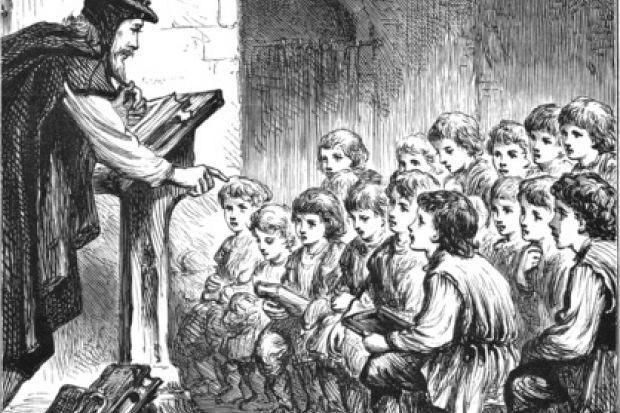 teacher and pupils