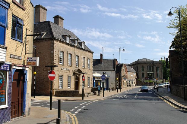 Bridge Street, Mansfield, Nottinghamshire, England, UK
