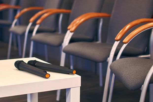 Microphones on a table