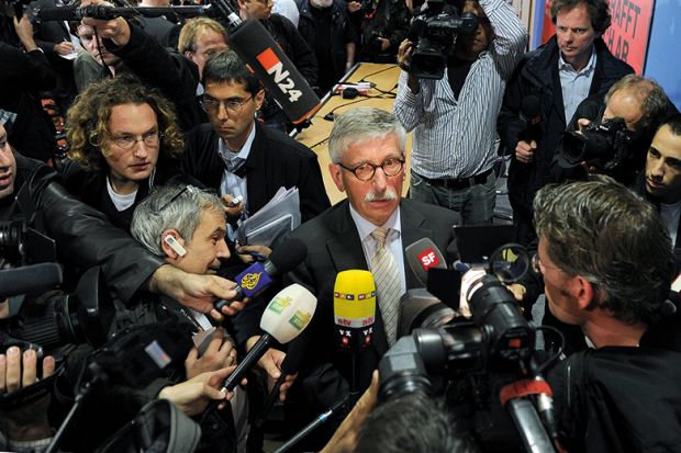 Thilo Sarrazin Presents his book 'Deutschland Schafft Sich Ab'