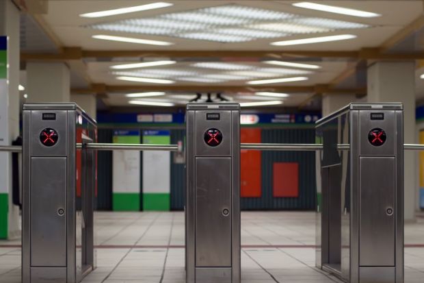 Ticket barriers shut