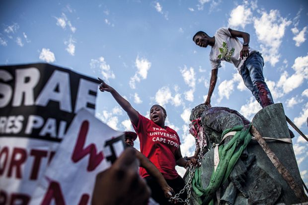 Removing Cecil John Rhodes statue at University Cape Town