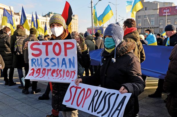 Protesters in Ukraine