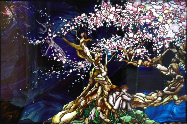 Stained glass mural, Utah Valley University Stained glass mural, Utah Valley University