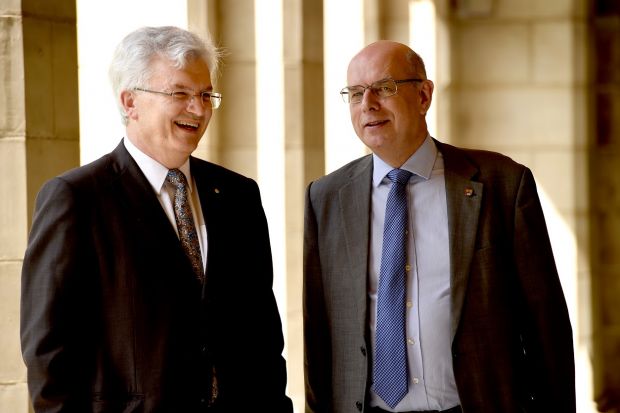 Vice-chancellors of the University of Melbourne and university of birmingham