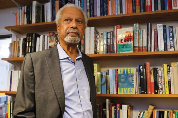 Portrait of Abdulrazak Gurhah to illustrate the story
