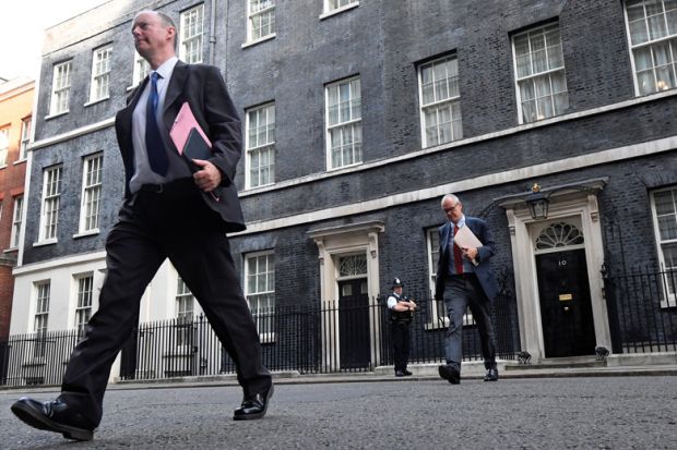 Chief Medical Officer for England, Chris Witty and Chief Scientific Adviser Sir Patrick Vallance walk outside Downing Street in London, Britain Chief Medical Officer for England, Chris Witty and Chief Scientific Adviser Sir Patrick Vallance walk outside Downing Street in London, Britain to illustrate As former science minister, I see Patrick Vallance as an inspired appointment