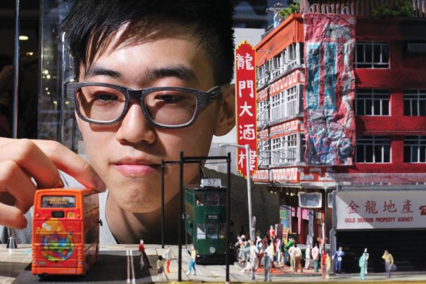  "Lung Moon Restautant" showcased at "Micro-Setup, Macro-Party" Miniature Art Exhibition at Telford Plaza, Kowloon Bay.