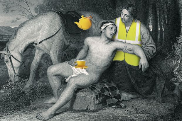 The Good Samaritan - parable of Jesus, Luke chapter 10 verses 33-34 The Good Samaritan - parable of Jesus, Luke chapter 10 verses 33-34: