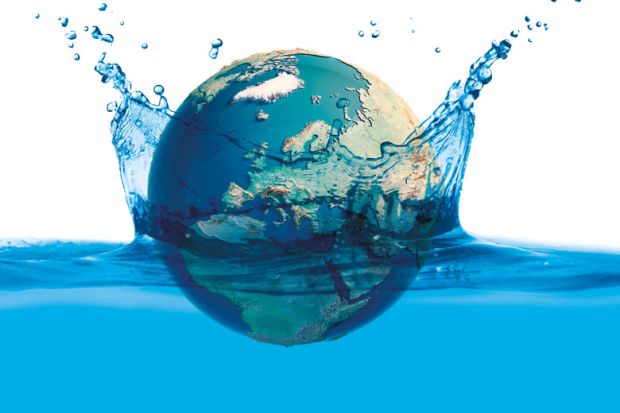 World globe splashing in water Globe splashing water as a metaphor for Scholars from the Global South must be helped to make a splash