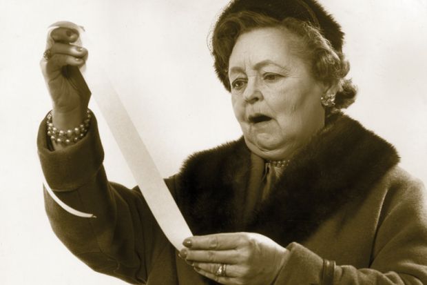 Woman horrified by reading printed receipt Woman horrified by reading printed receipt