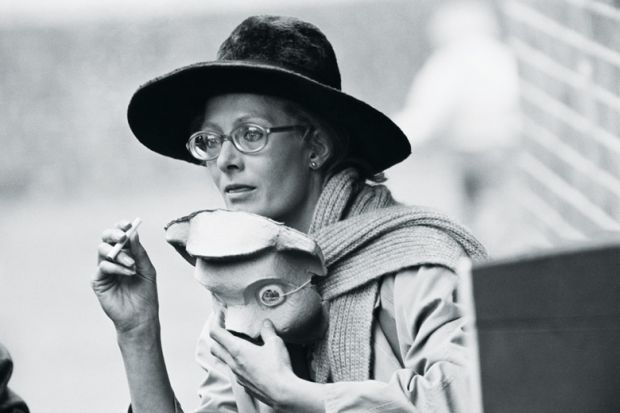 Woman takes off mask Woman takes off mask