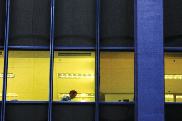 Working late at office Working late at office