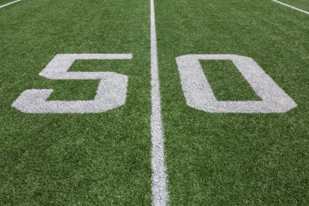 Yard Lines on a Football Field