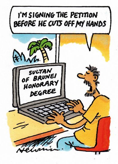 Cartoon on Brunei