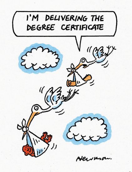Cartoon stork