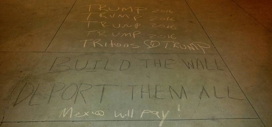 Trump chalking Trump chalking